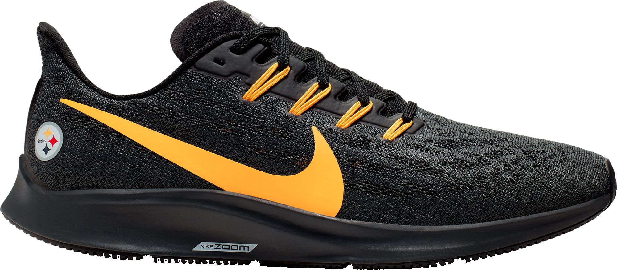 nike mens black and gold shoes