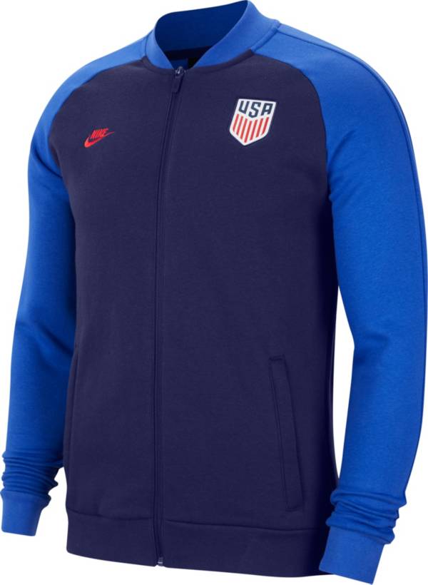 Nike Men's USA Soccer Blue Track Jacket