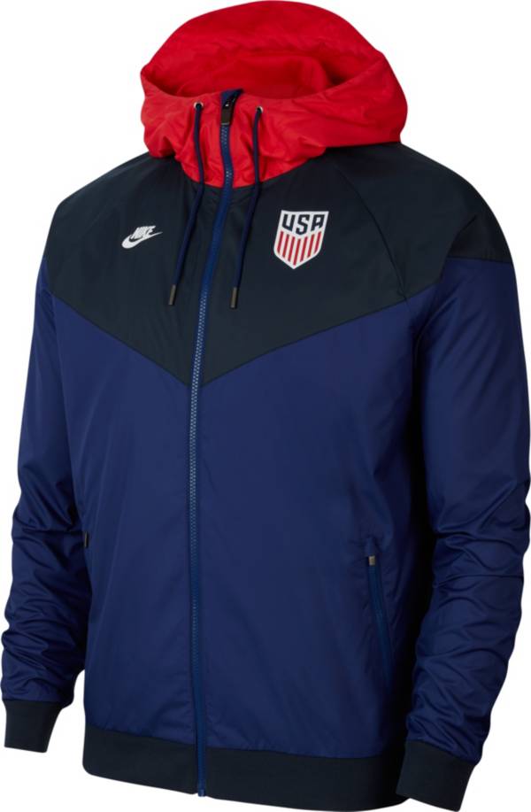 Nike Men's USA Soccer Windrunner Blue Full-Zip Jacket