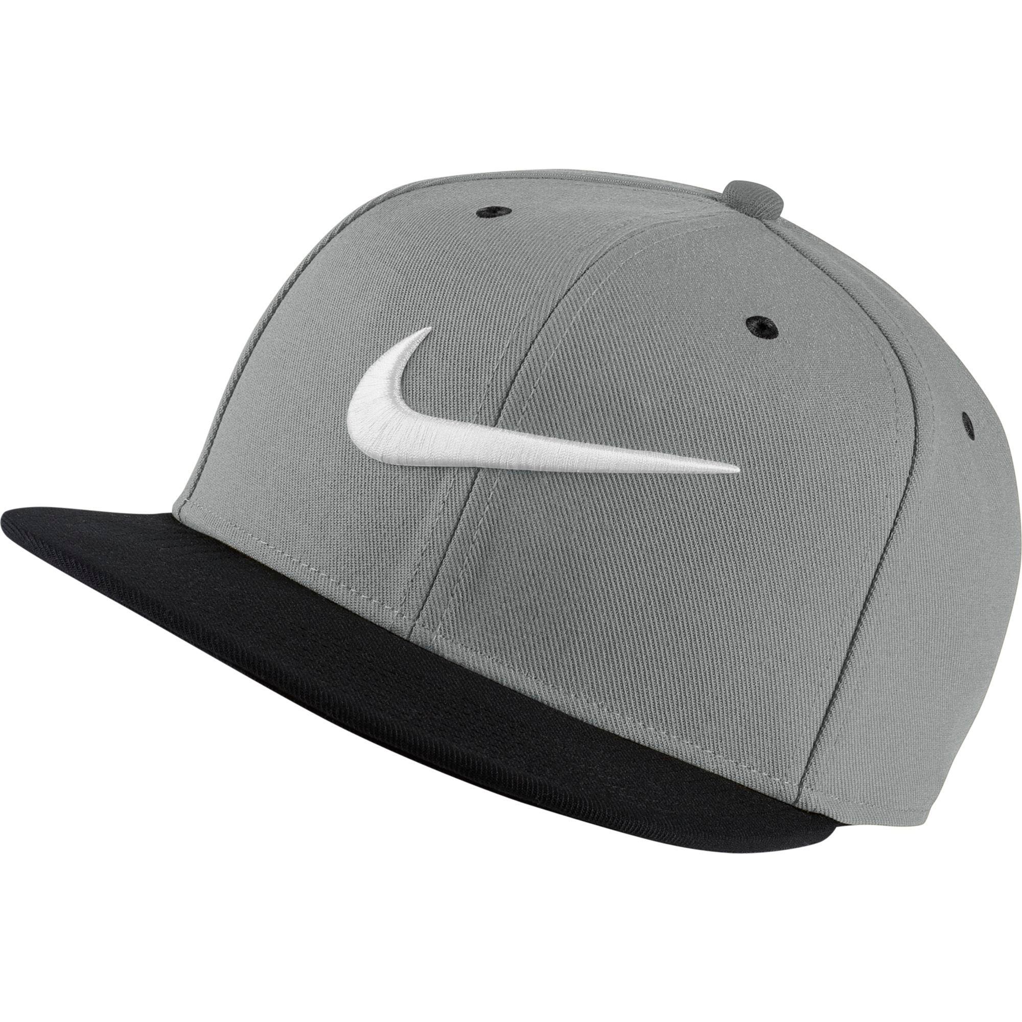 black nike hat with black swoosh