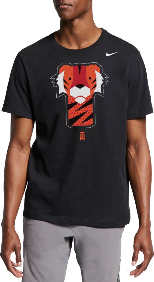 tiger woods golf shirt with tiger logo