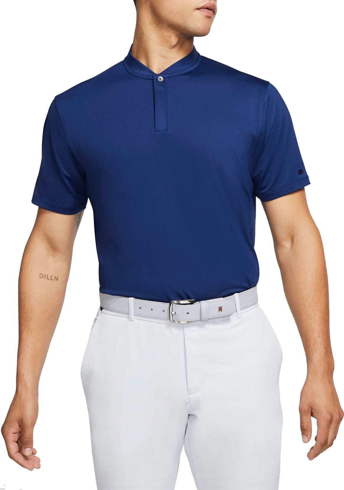 nike golf shirt without collar