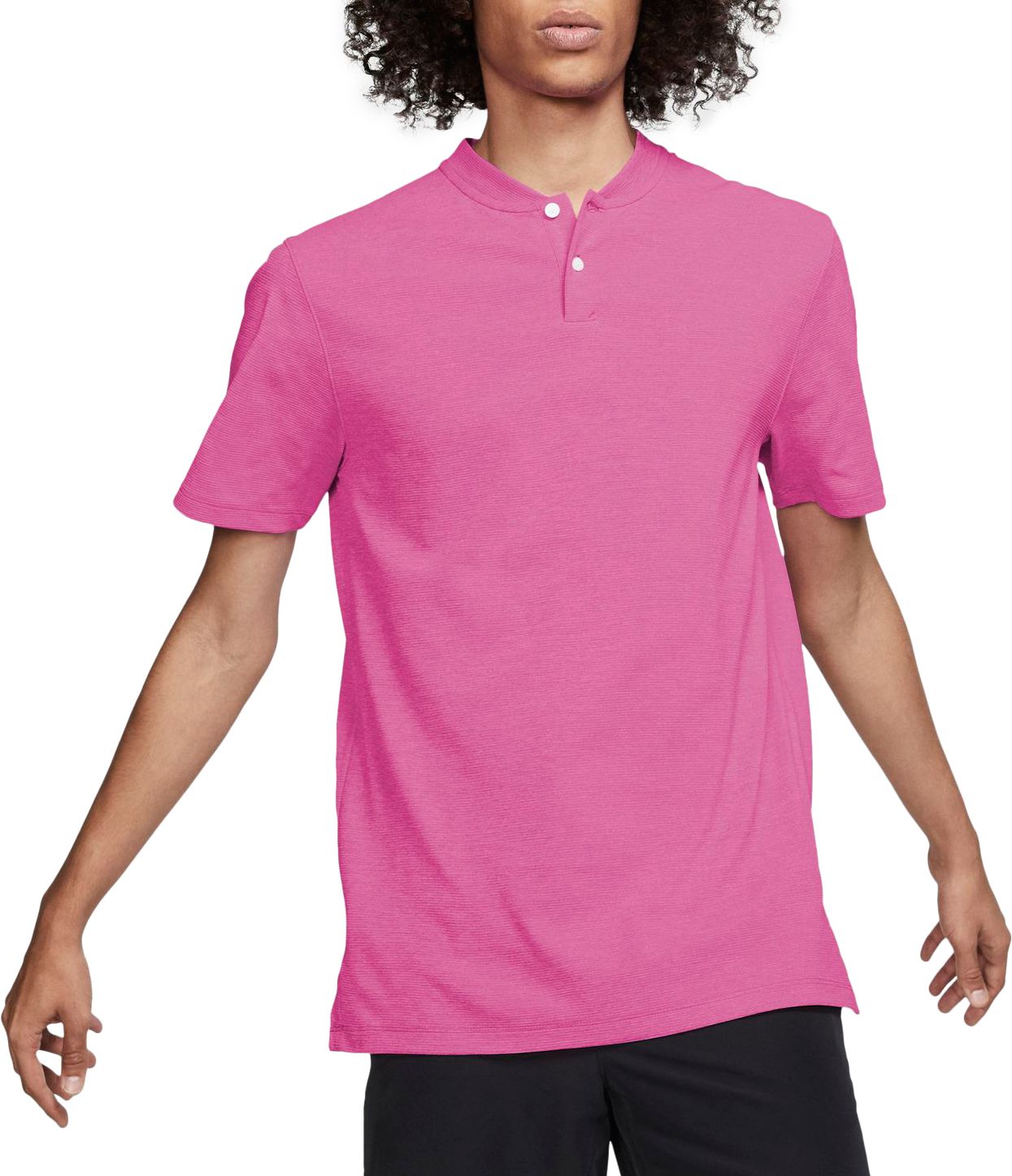 nike men's aeroreact stripe golf polo