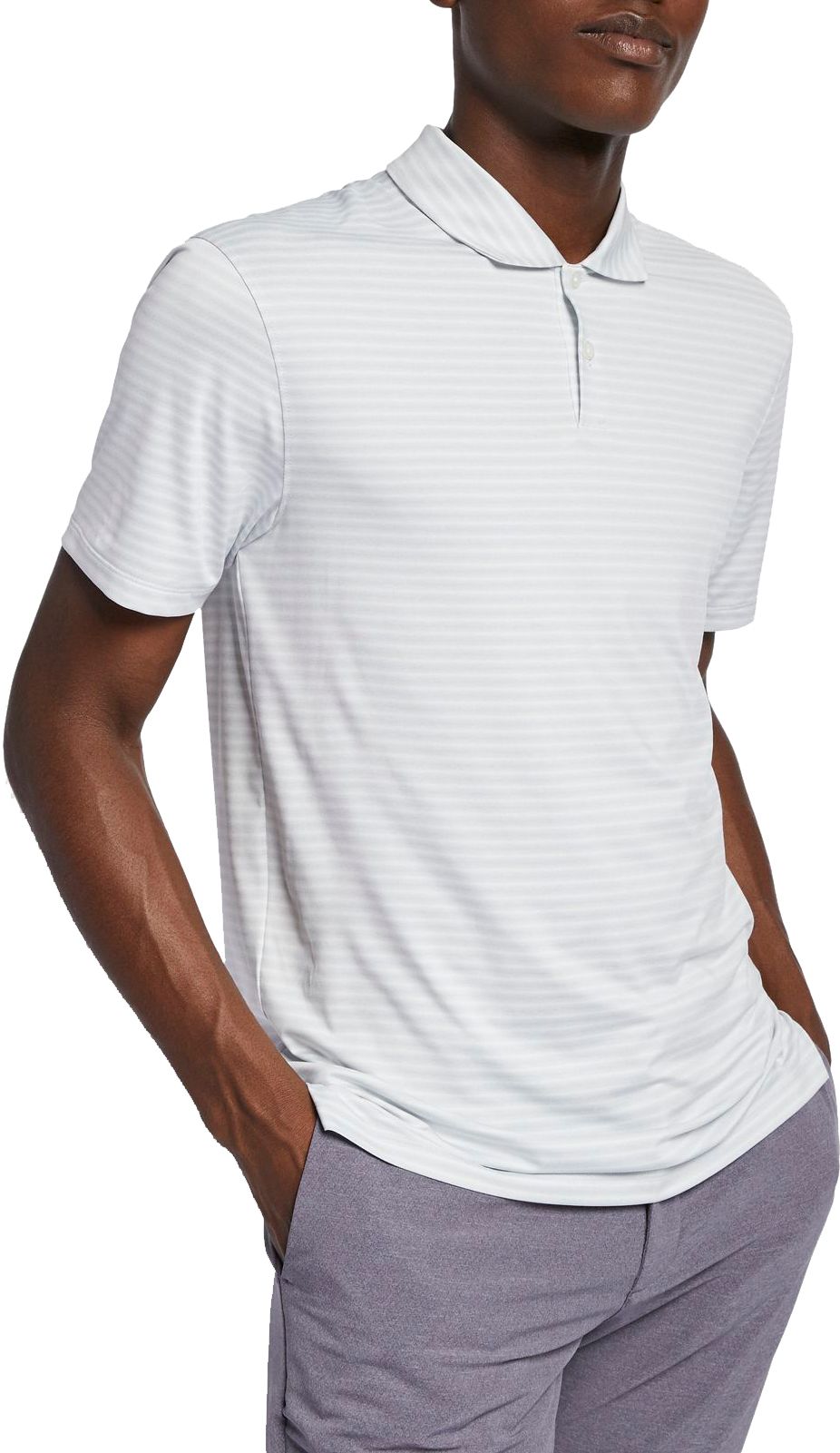 nike men's tiger woods dry stripe golf polo