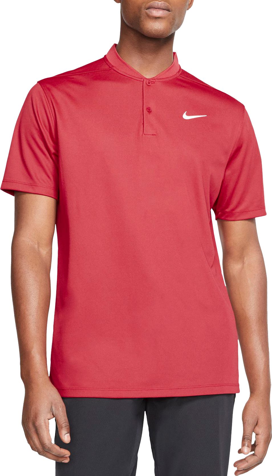 nike red polo shirt mens