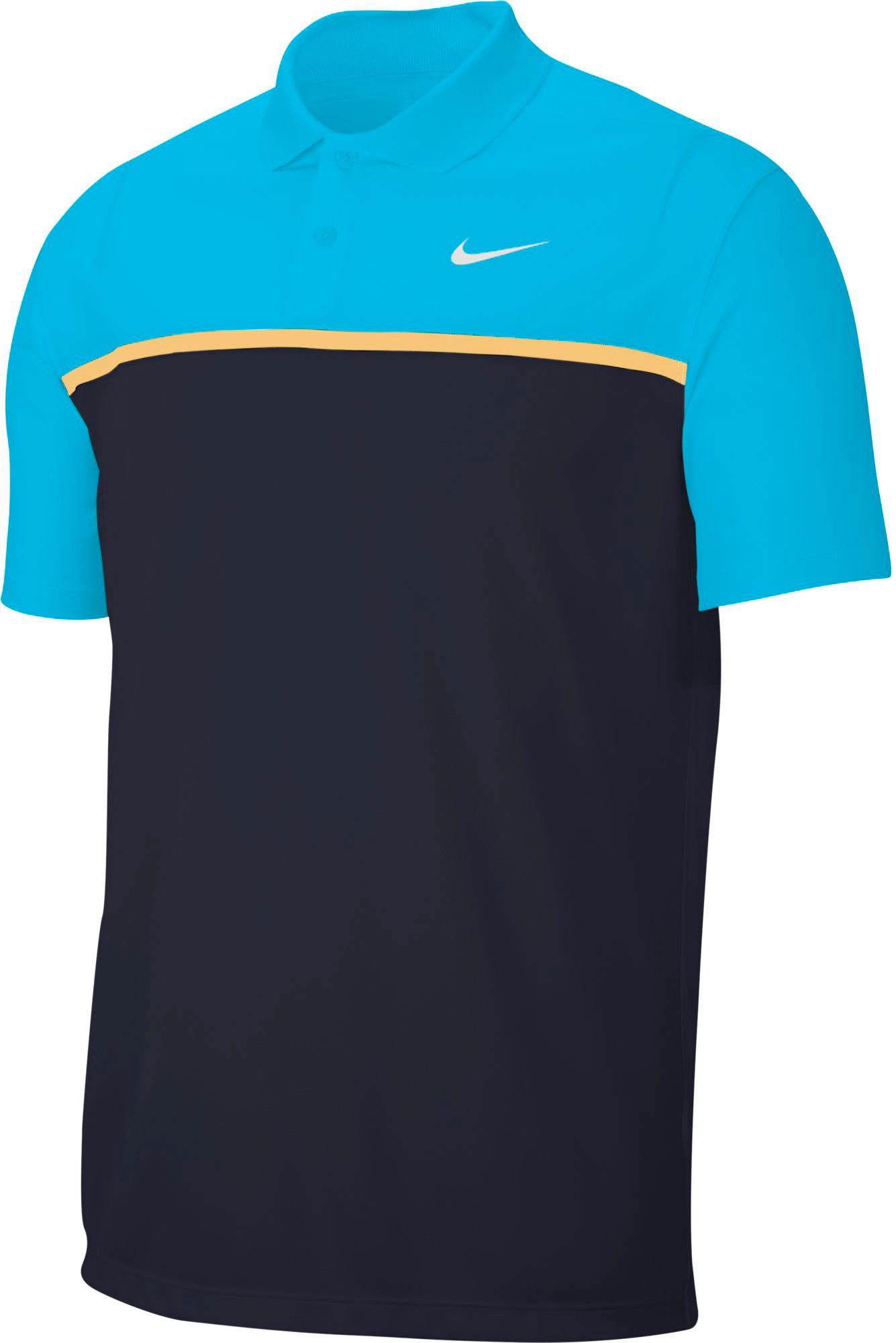nike dry victory colourblock golf polo shirt