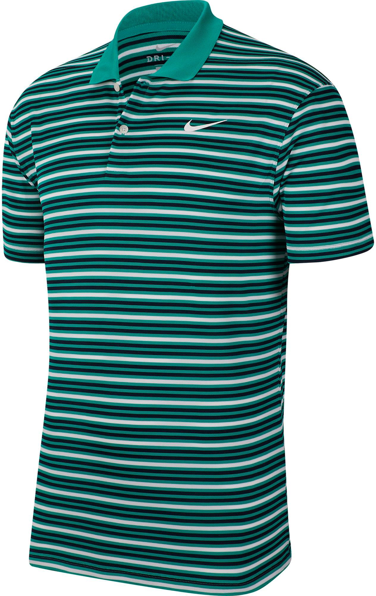 nike dri fit victory stripe polo