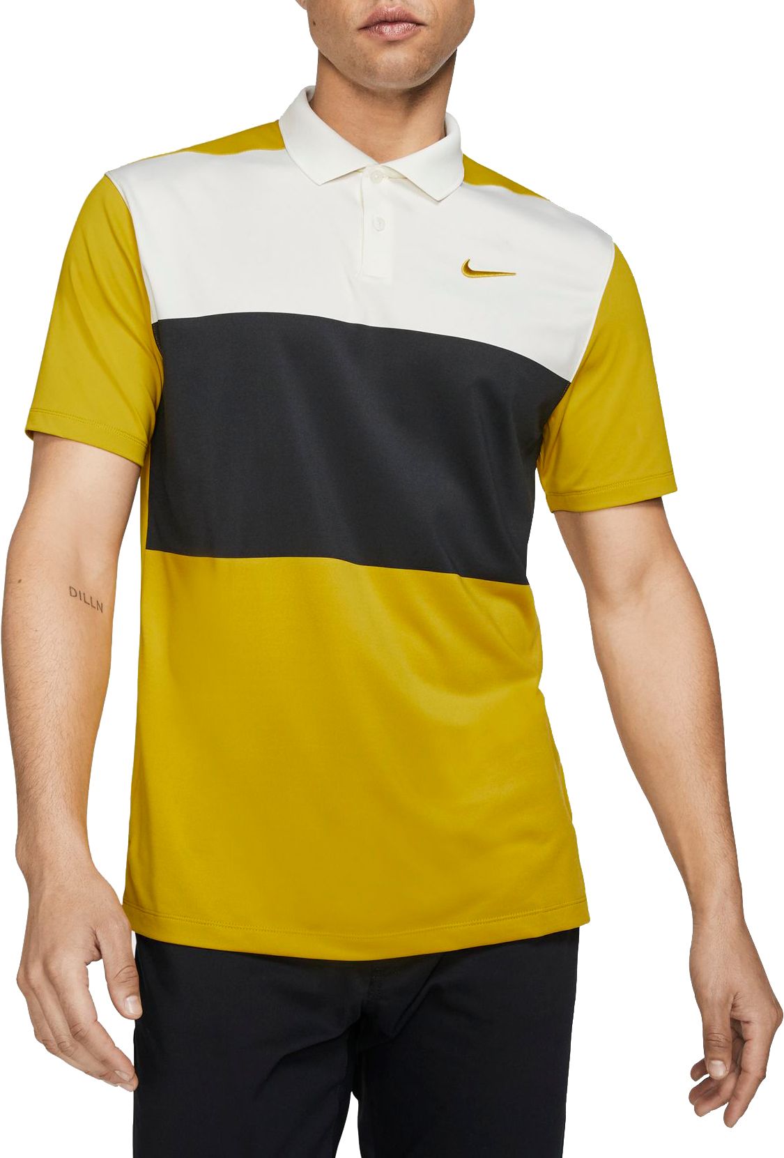 green nike golf polo