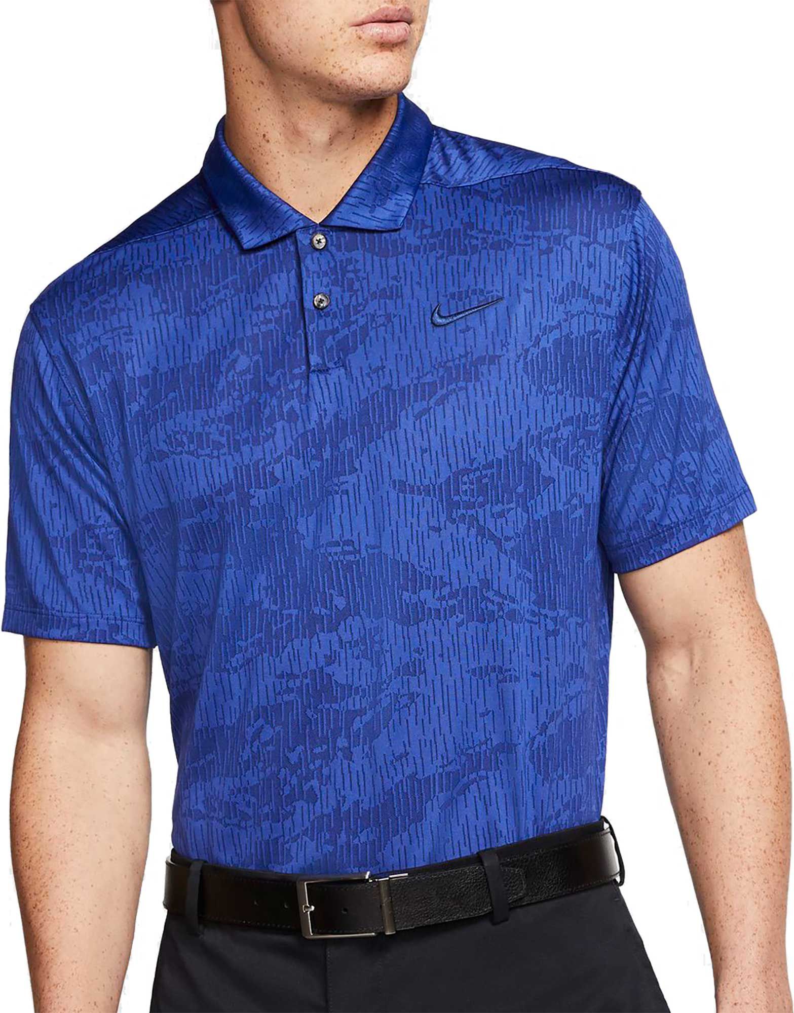 nike green camo golf shirt