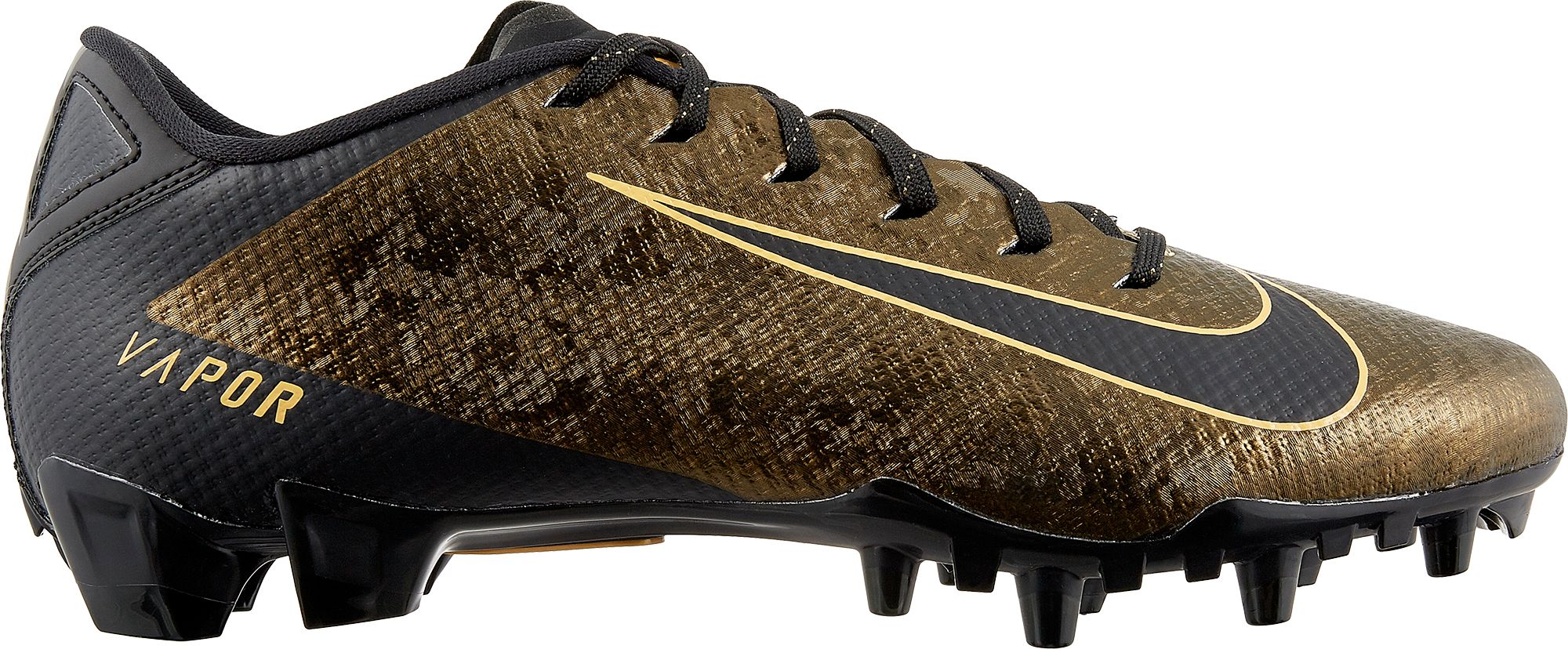 gold and black nike football cleats