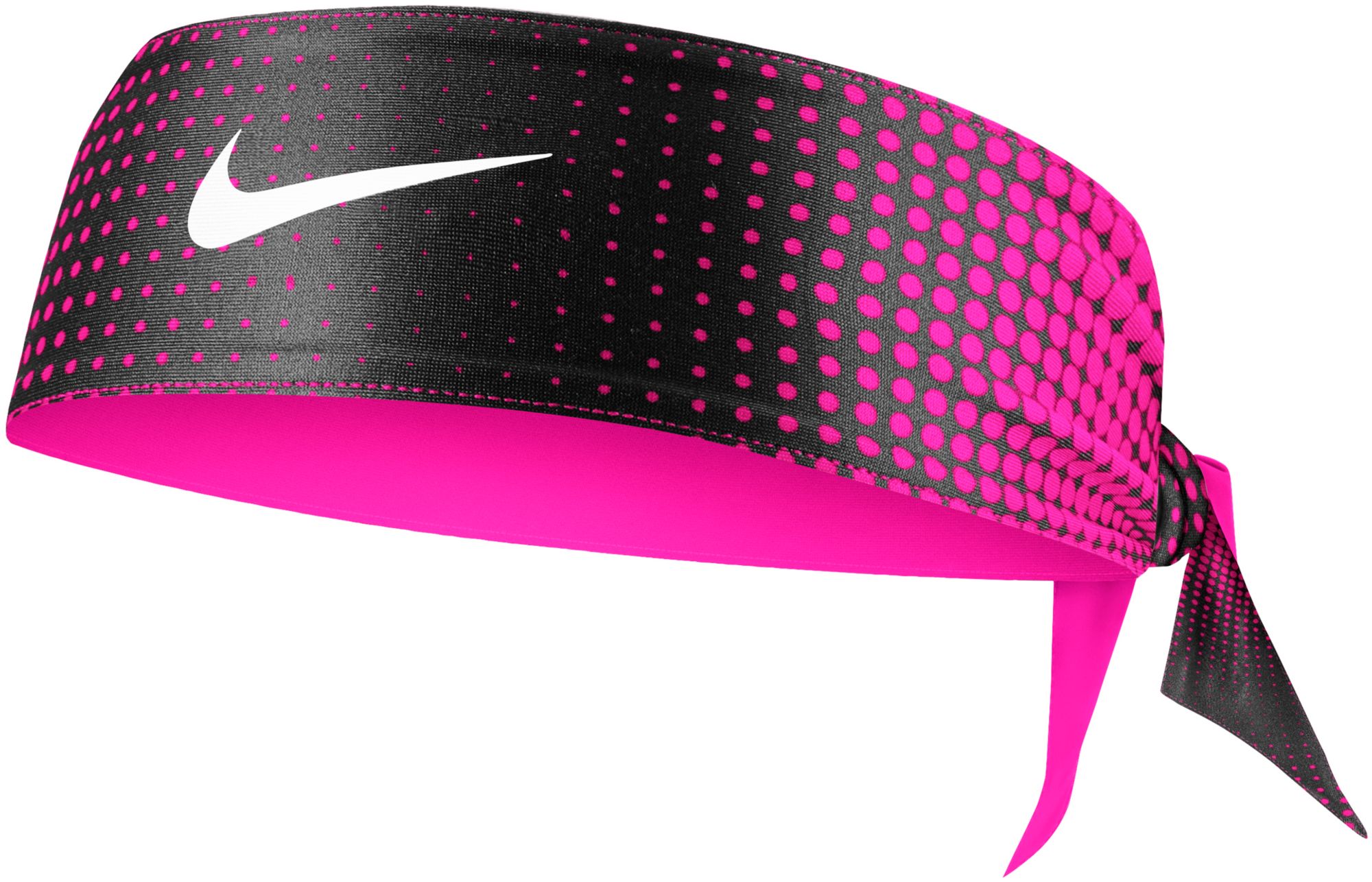 pink nike head tie