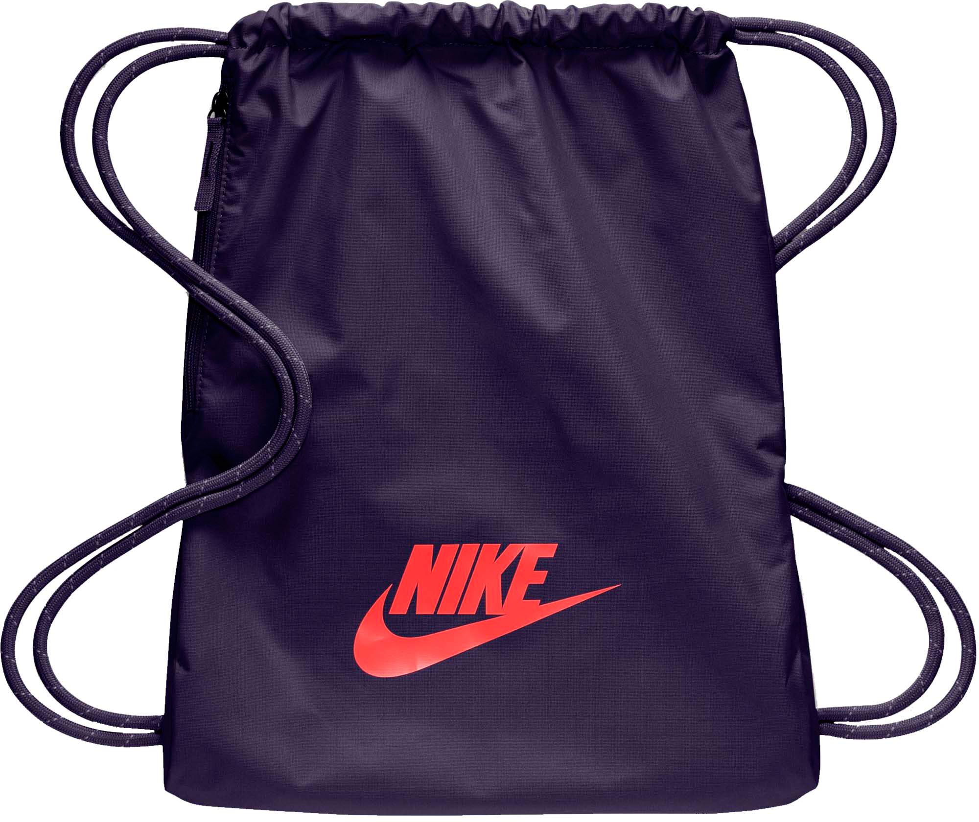 nike gym sack with zipper