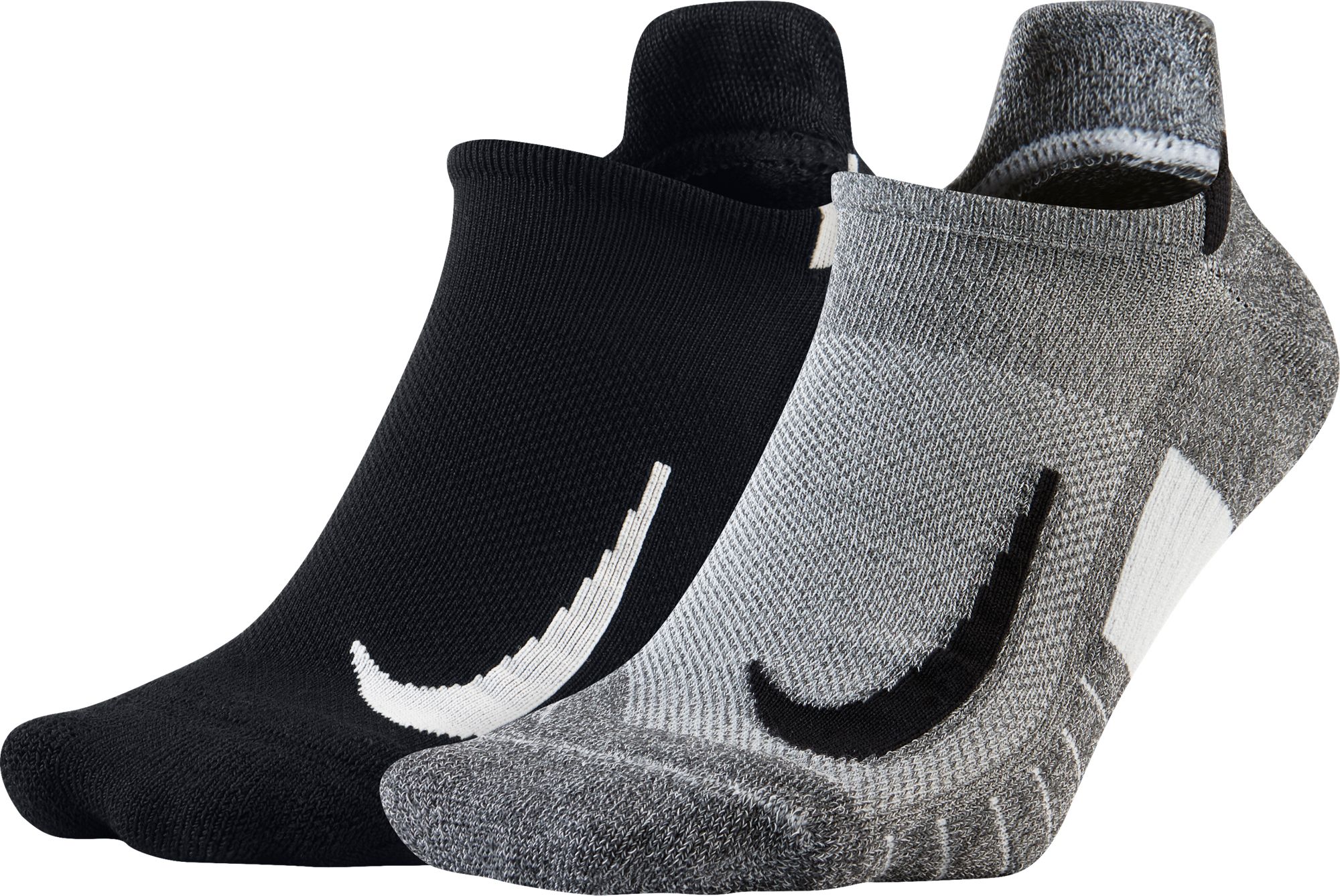 nike men's no show black socks