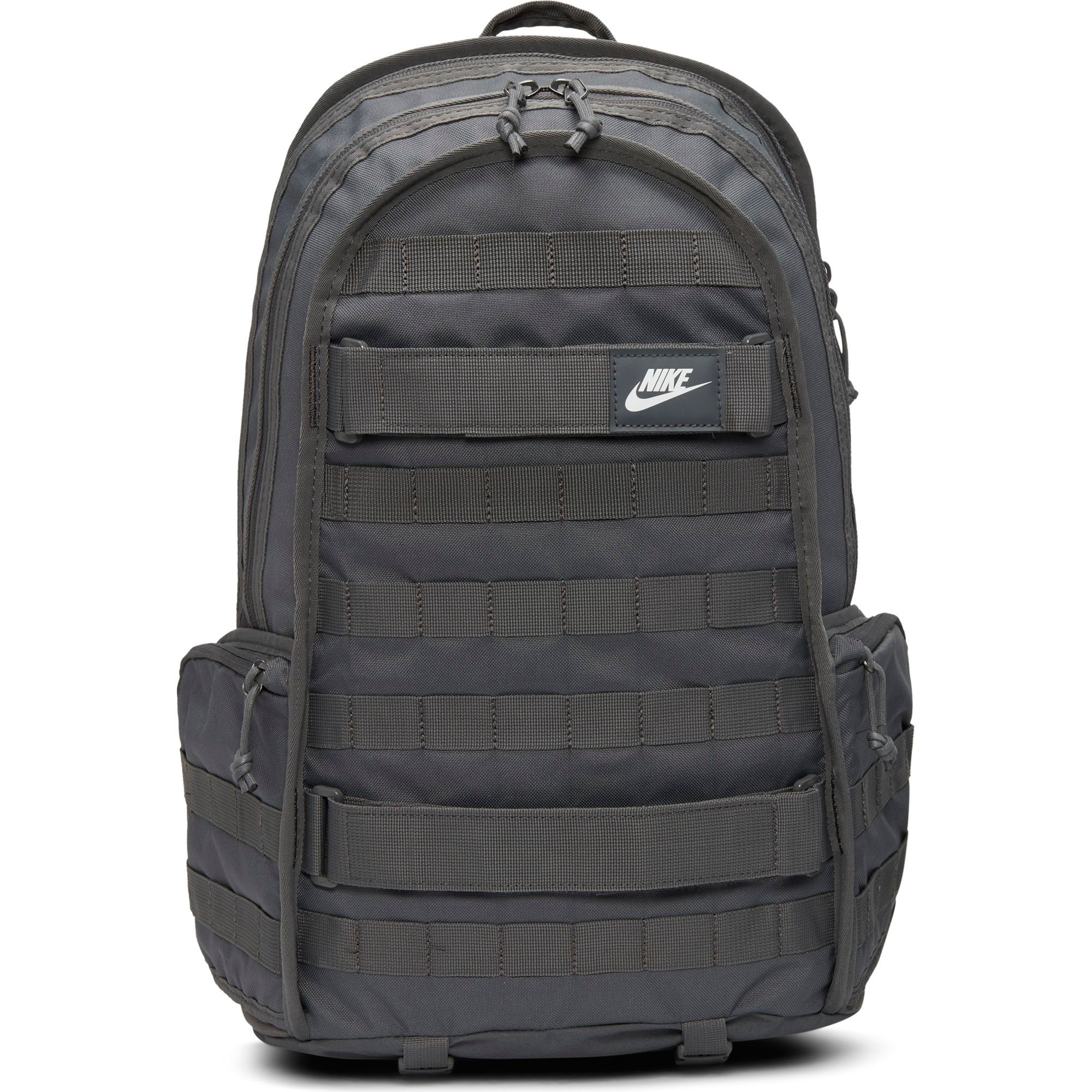 black and grey nike backpack