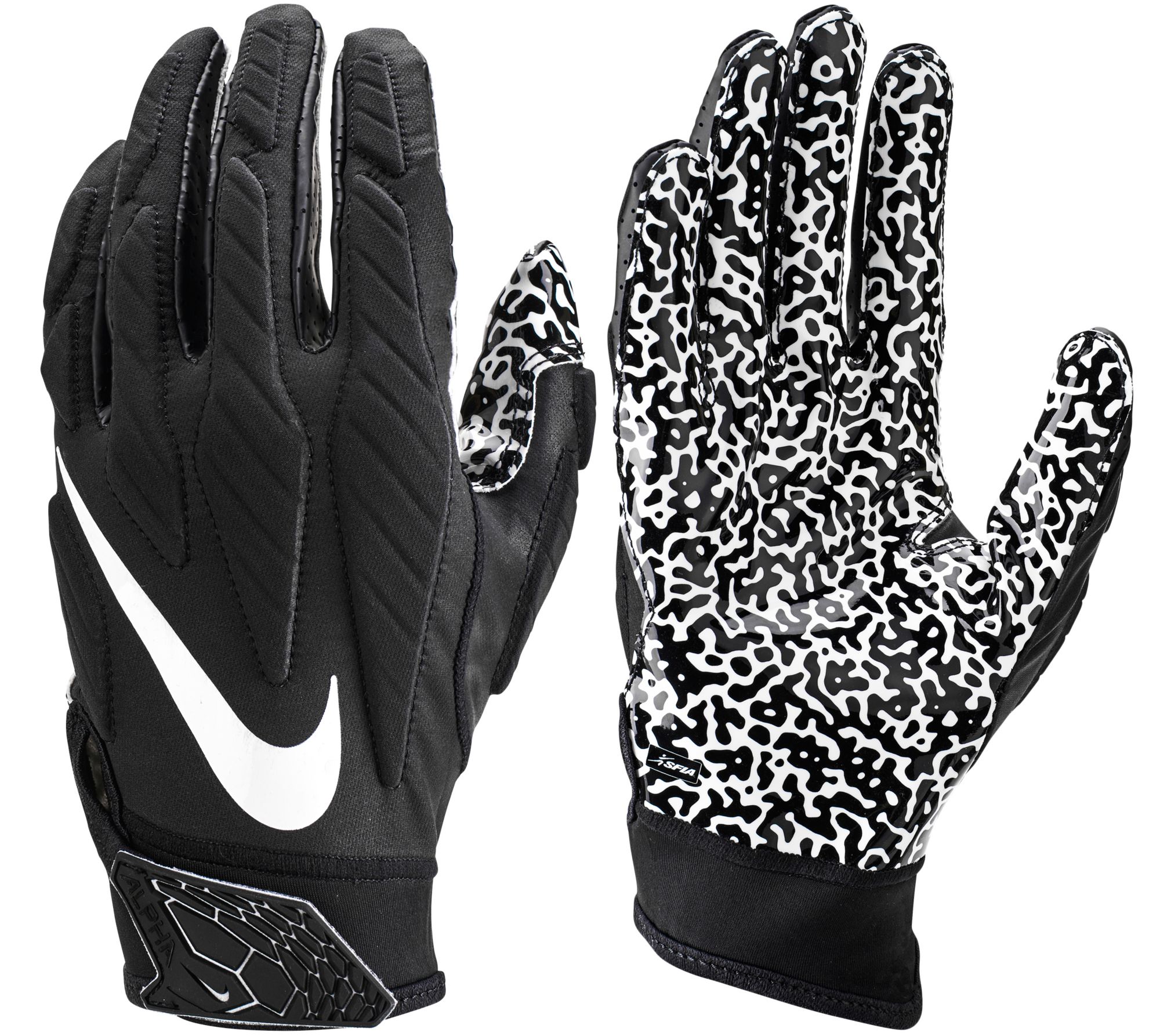 black and white nike gloves