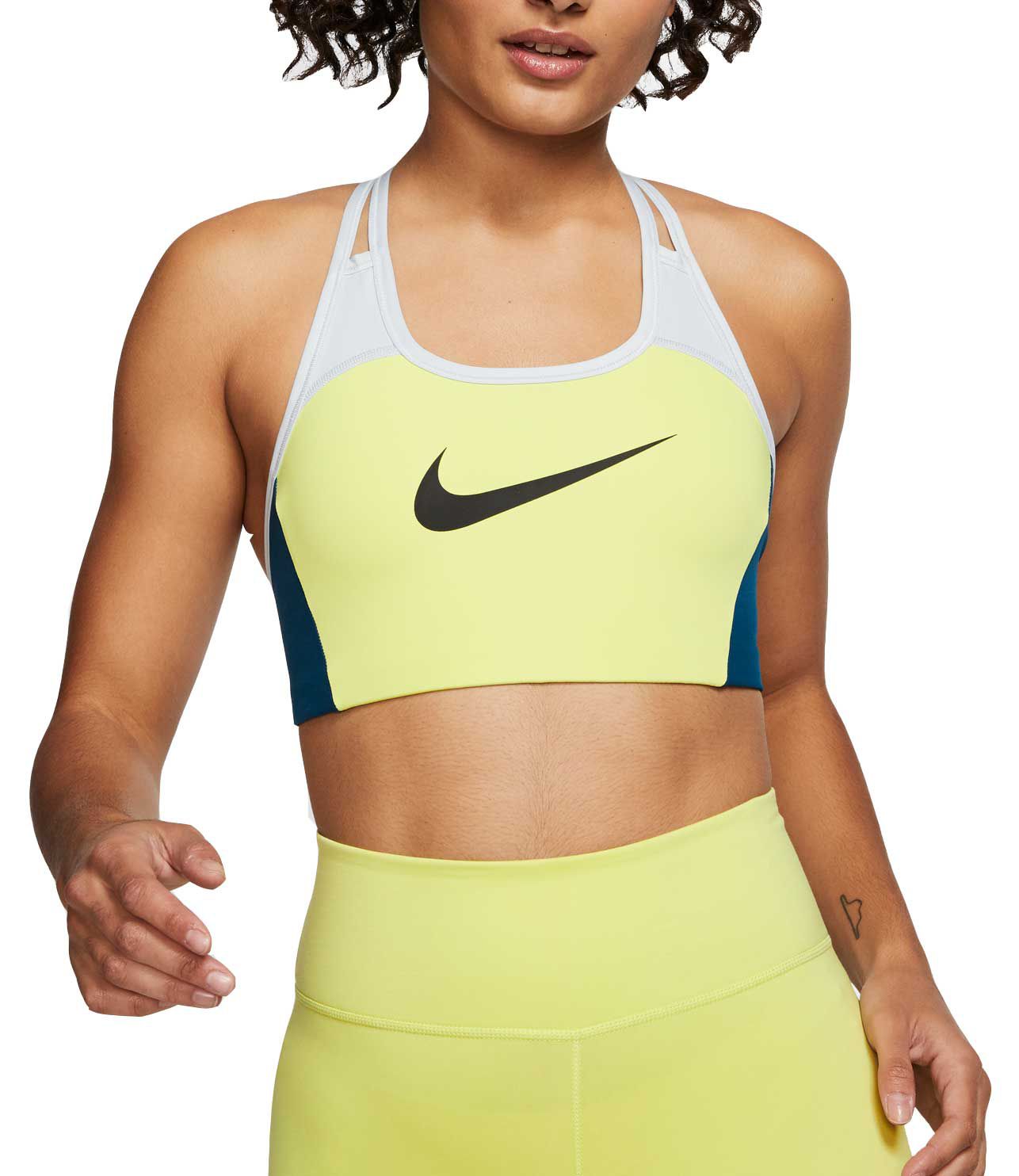 nike color block crop top