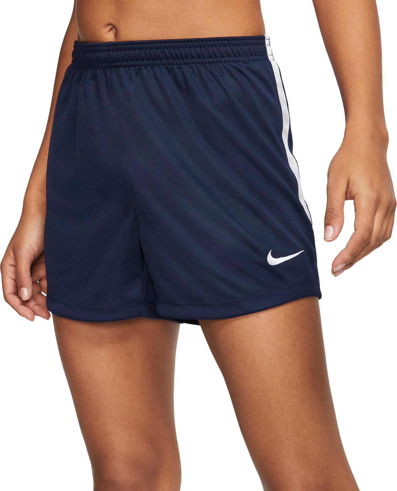 navy blue nike soccer shorts