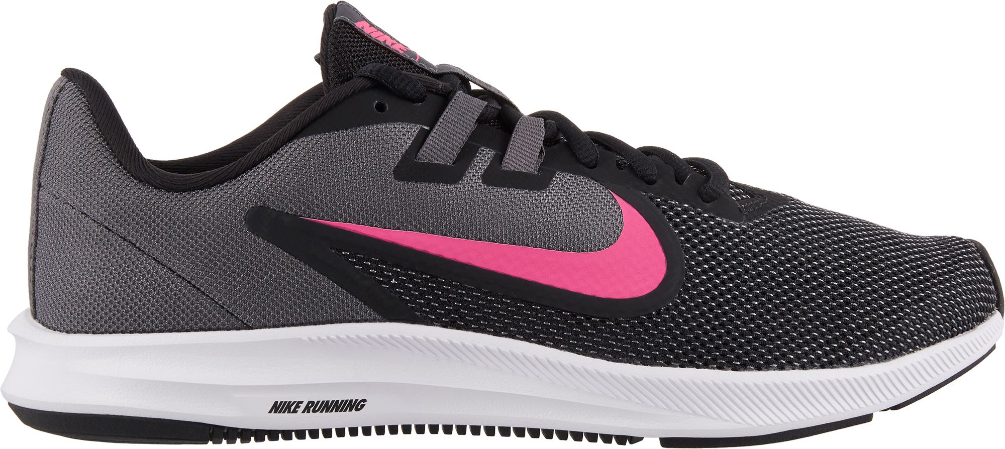 nike running shoes pink and black