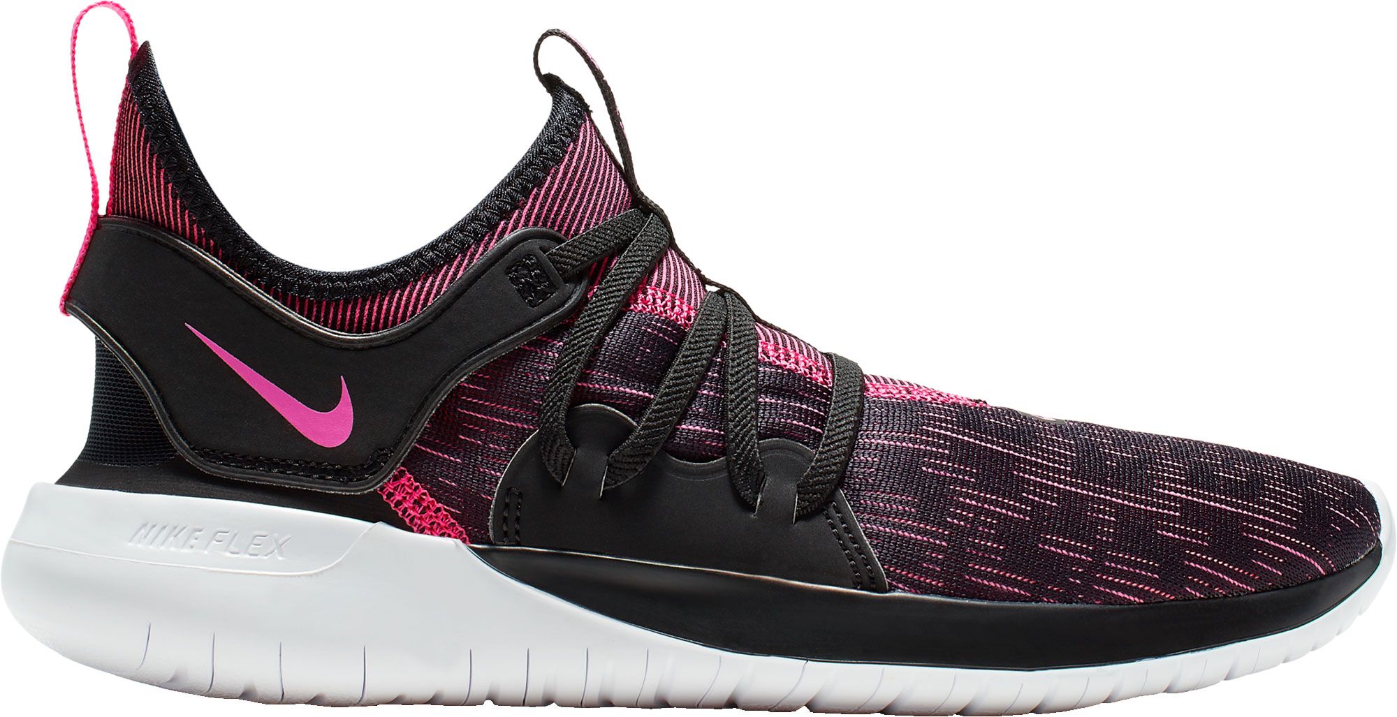 nike running shoes pink and black