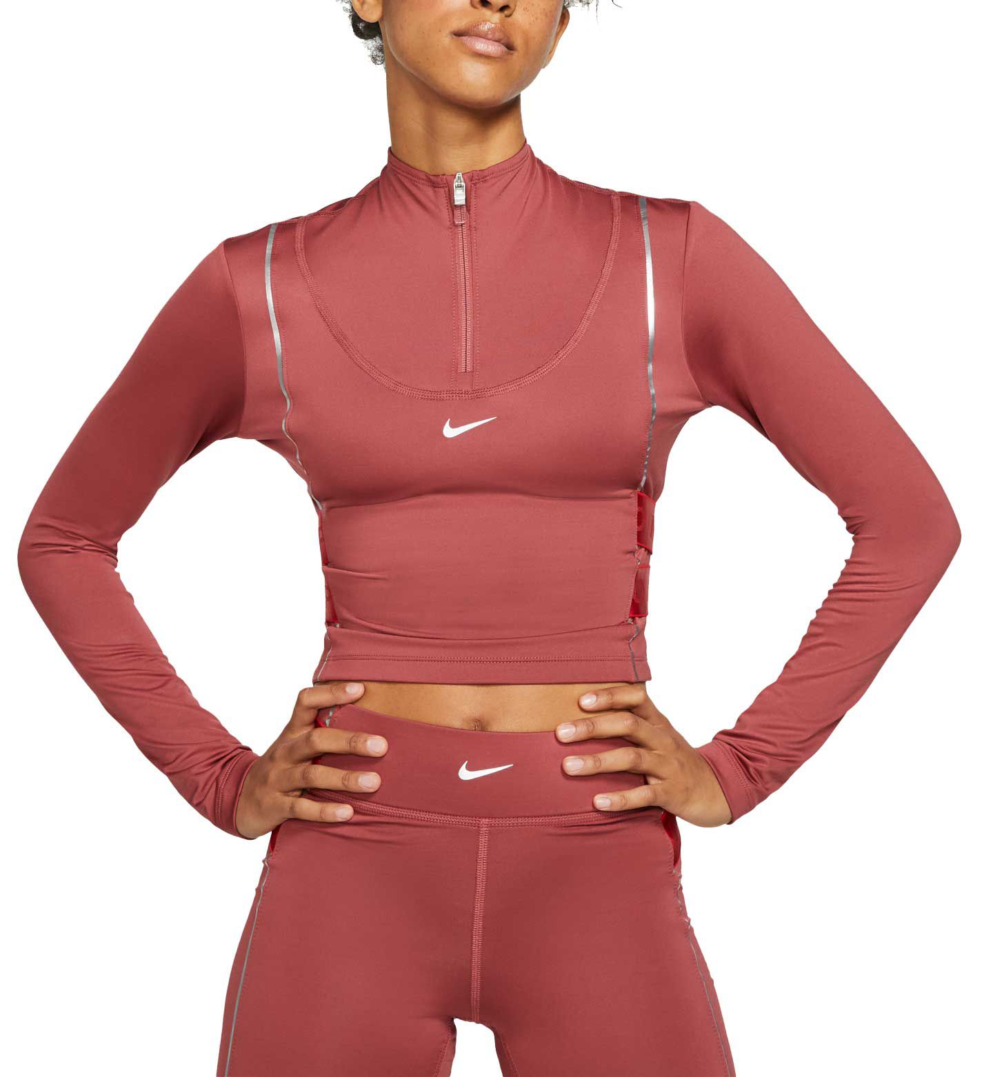 nike pro warm women's long sleeve top