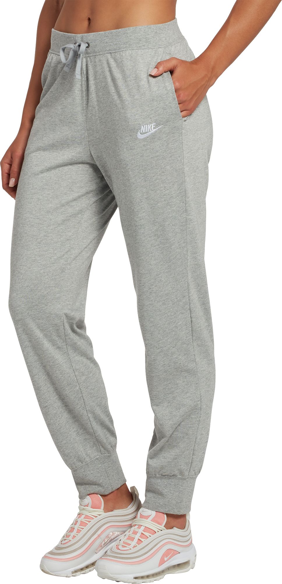 nike tracksuit bottoms womens grey