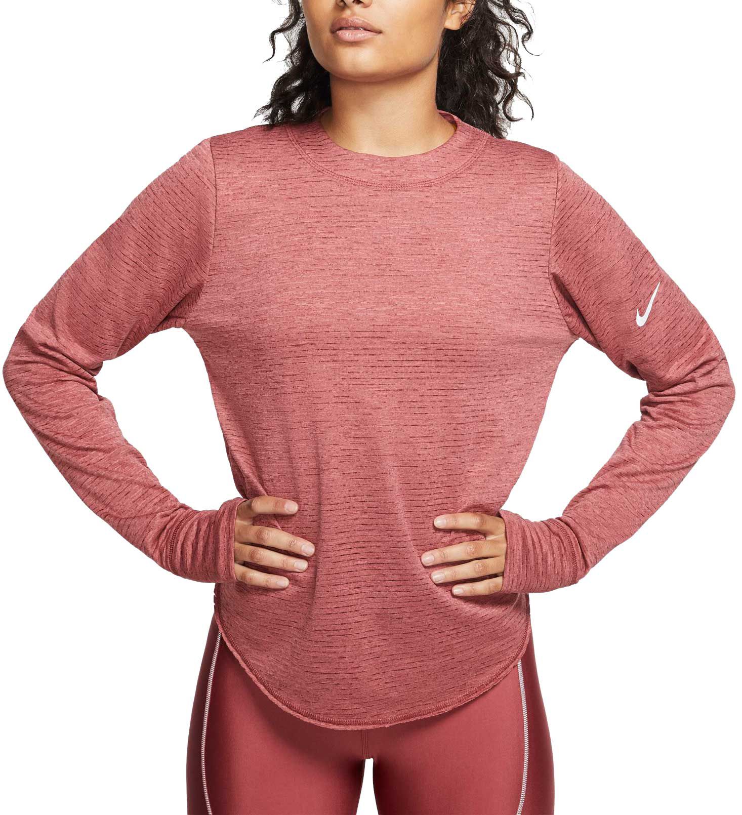 maroon nike shirt women's