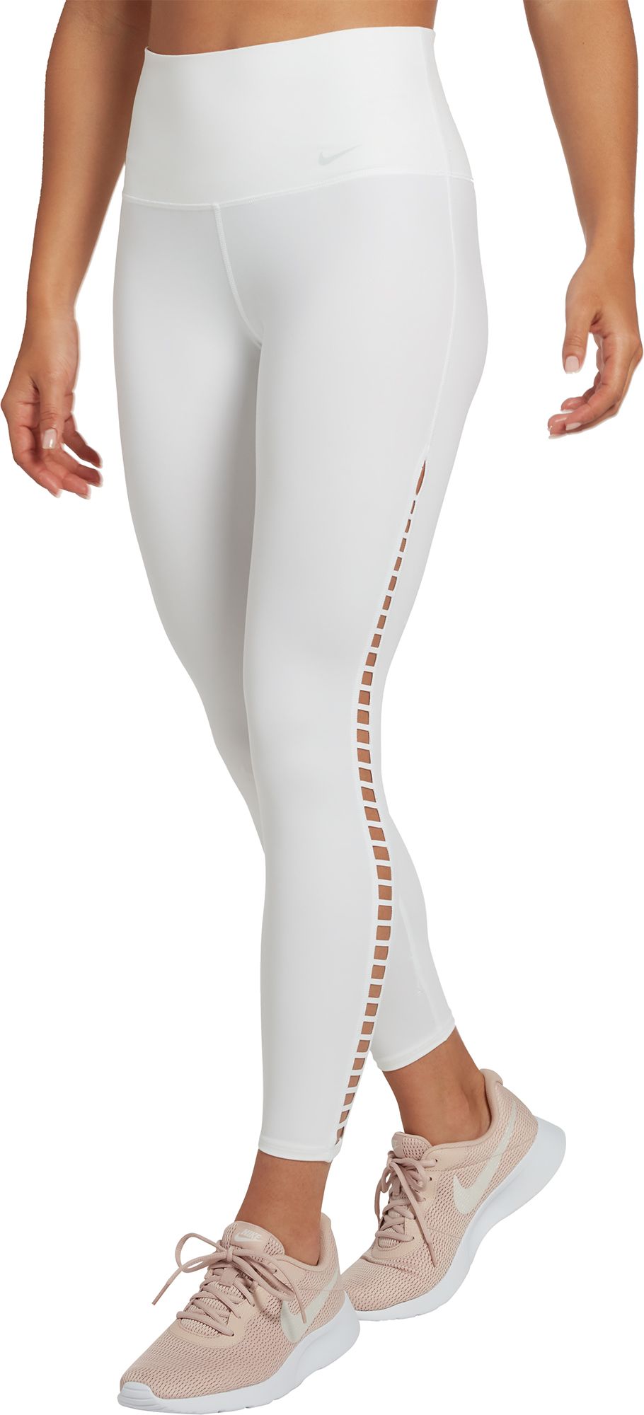 white nike leggings