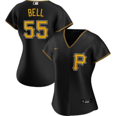 sorry, Nike Women's Replica Pittsburgh Pirates Josh Bell #55 Cool Base Black Jersey is currently out of stock
