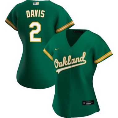 sorry, Nike Women's Replica Athletics Khris Davis #2 Cool Base Green Jersey is currently out of stock