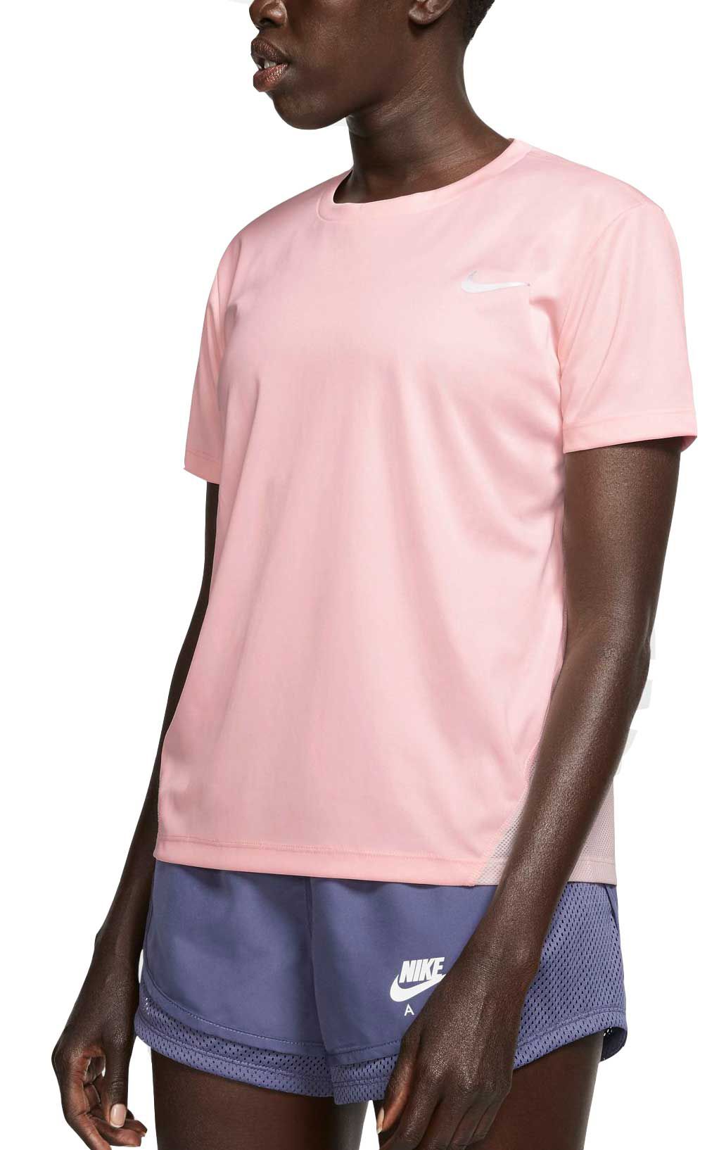 pink nike miler t shirt