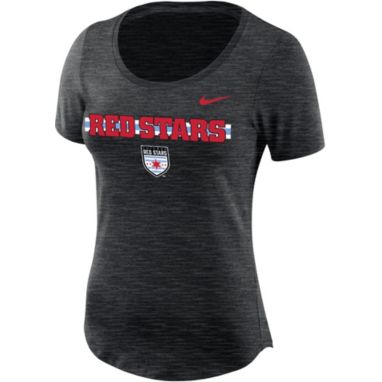 sorry, Nike Women's Chicago Red Stars Logo Wordmark Black T-Shirt is currently out of stock