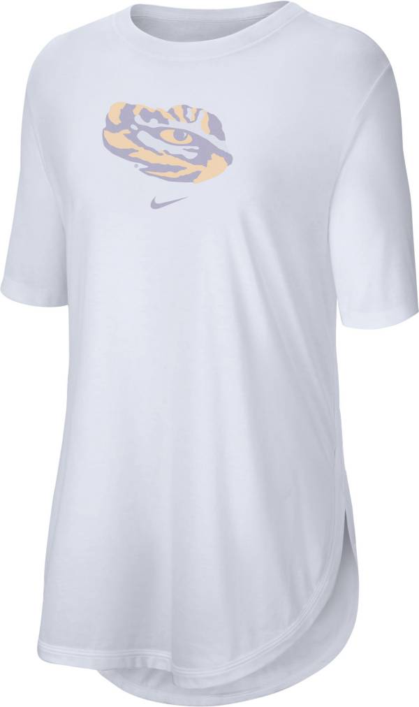 Nike Women's LSU Tigers Tri-Blend Weekend White T-Shirt