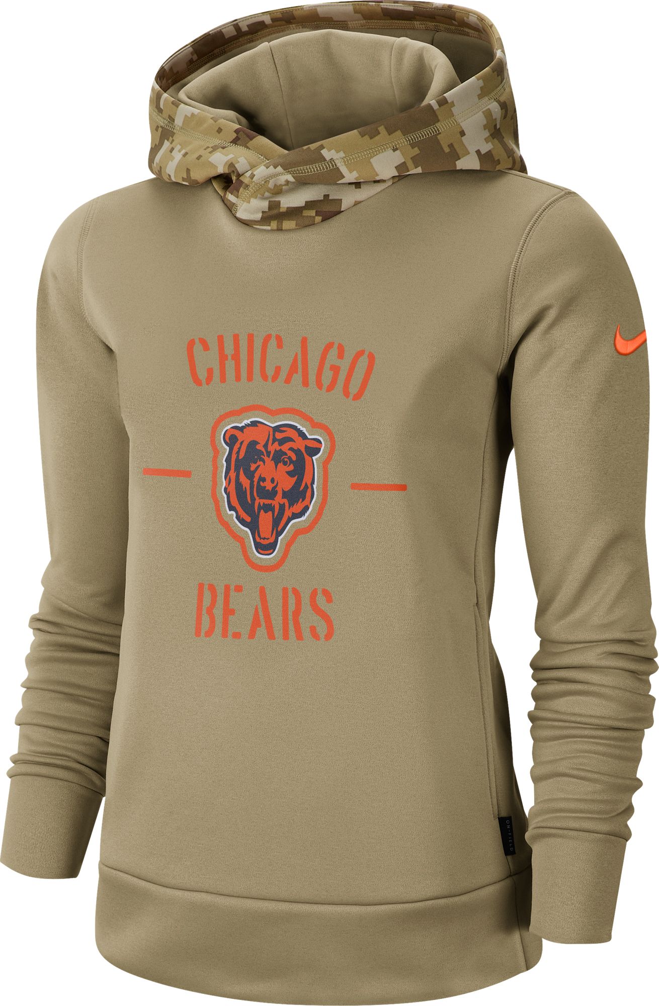 chicago bears sideline camo hoodie