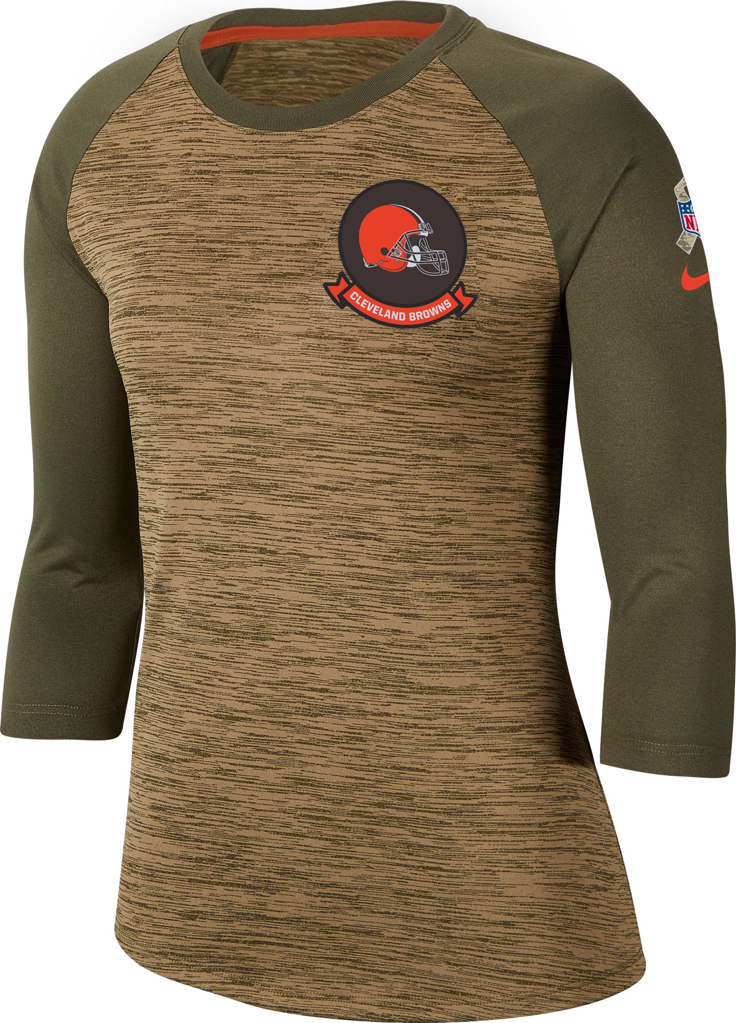 brown dri fit long sleeve
