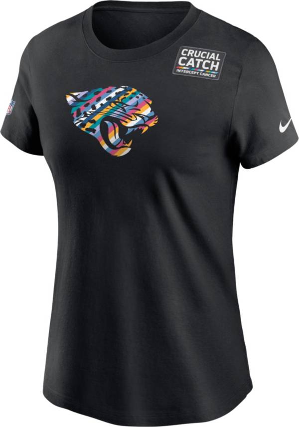 Nike Women's Jacksonville Jaguars Black Crucial Catch Logo T-Shirt