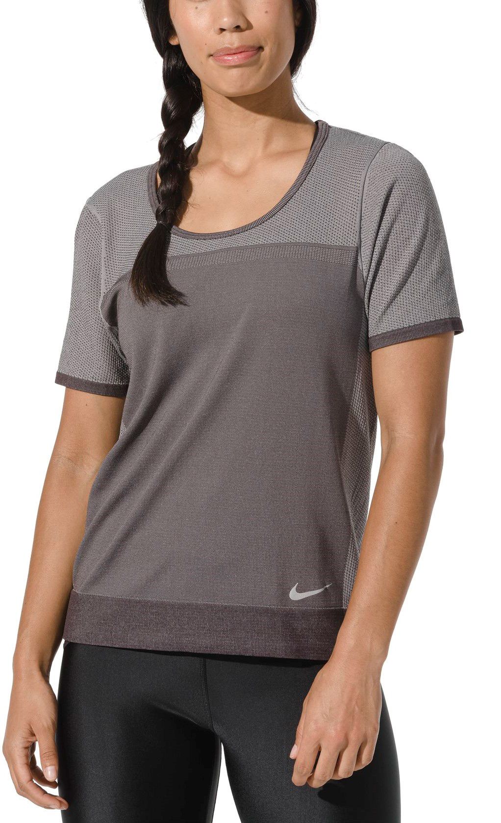 women's nike dry short sleeve running top