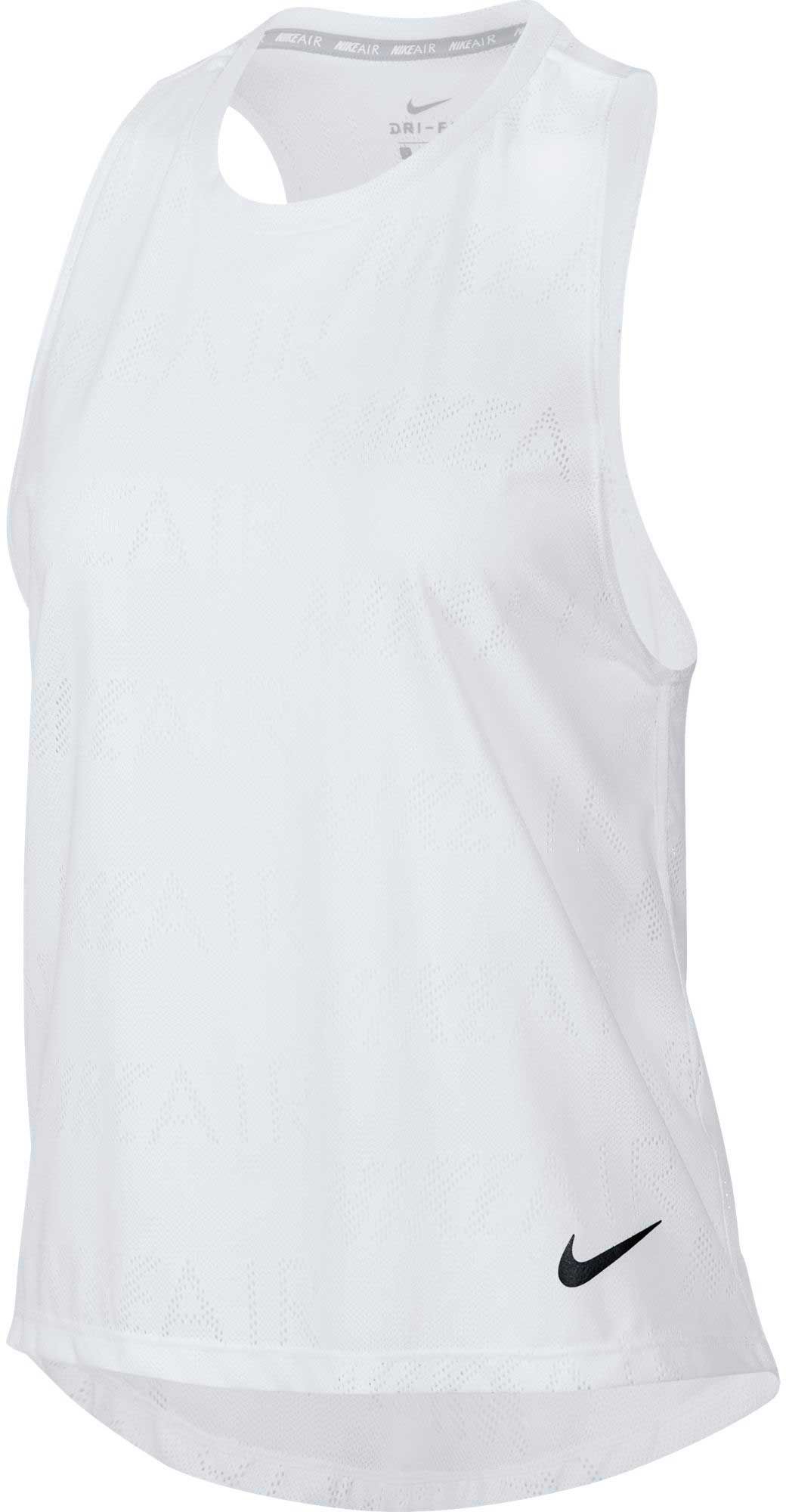 nike white vest top