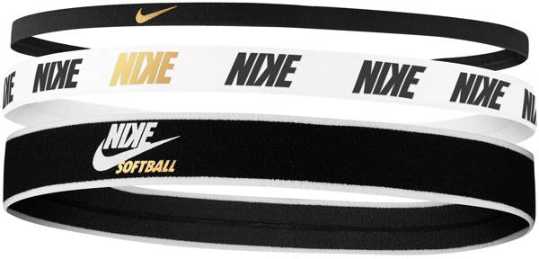 Buy Nike NIKE ELASTIC HEADBANDS 2.0 3 PK - Black/White