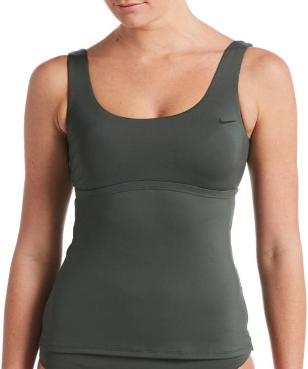 Nike Women's Essential Scoop Neck Tankini Top