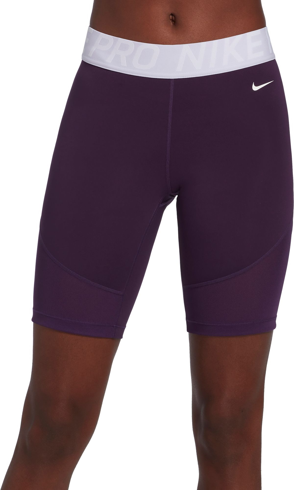 purple nike pro shorts