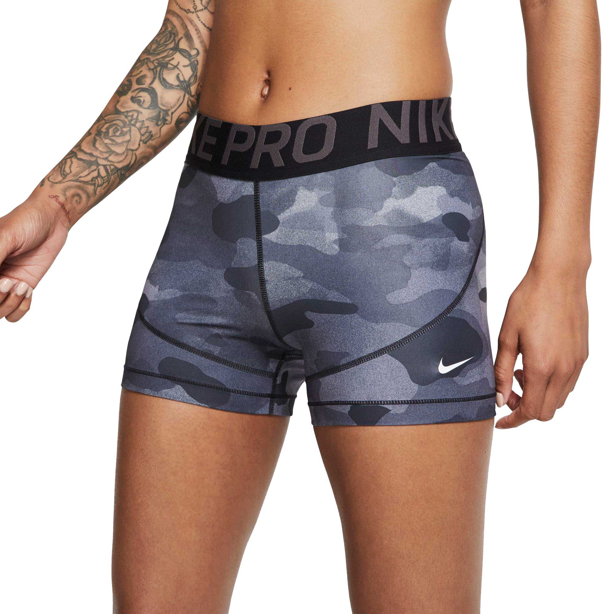 grey camo nike pro shorts
