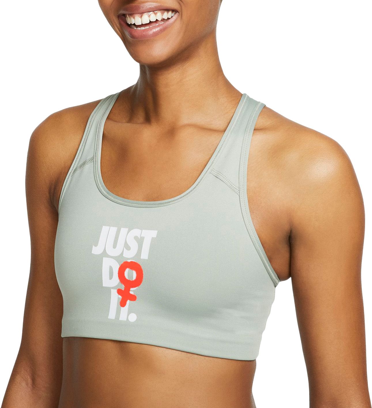 Nike Women's Rebel Swoosh Medium Support Sports Bra | DICK'S Sporting Goods