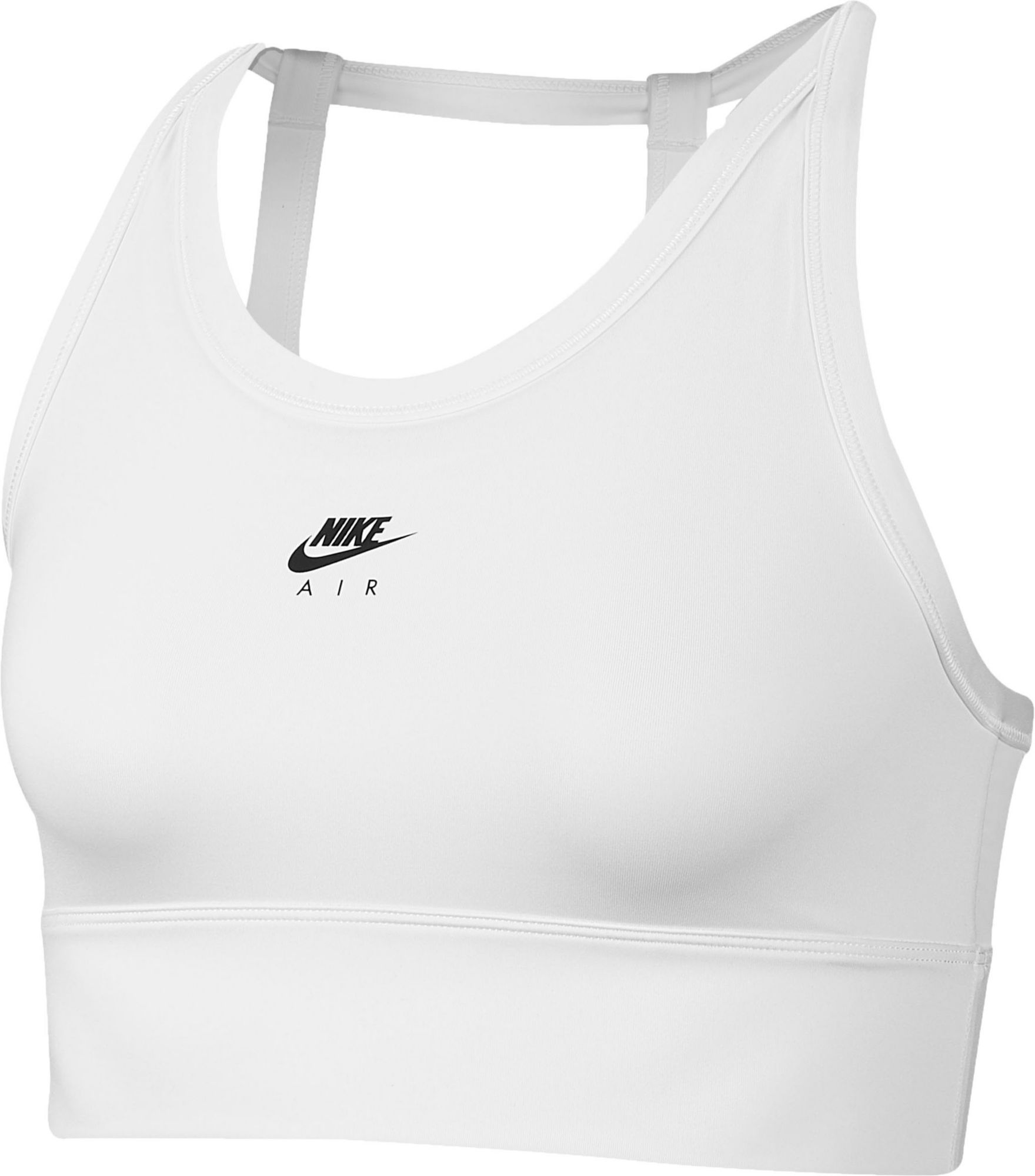 womens white nike sports bra