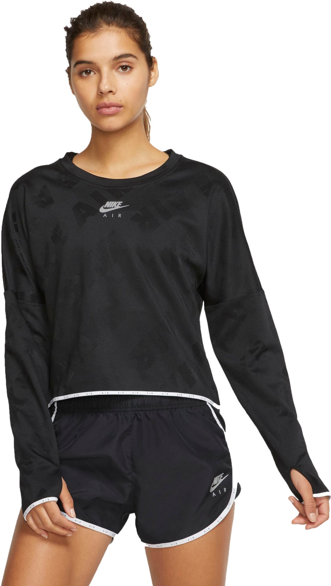 nike air cropped long sleeve
