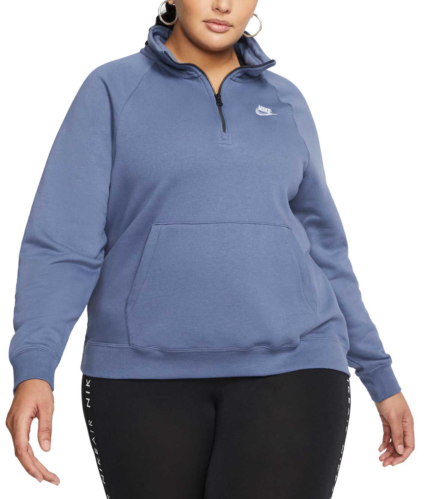 nike quarter zip sweatshirt women's