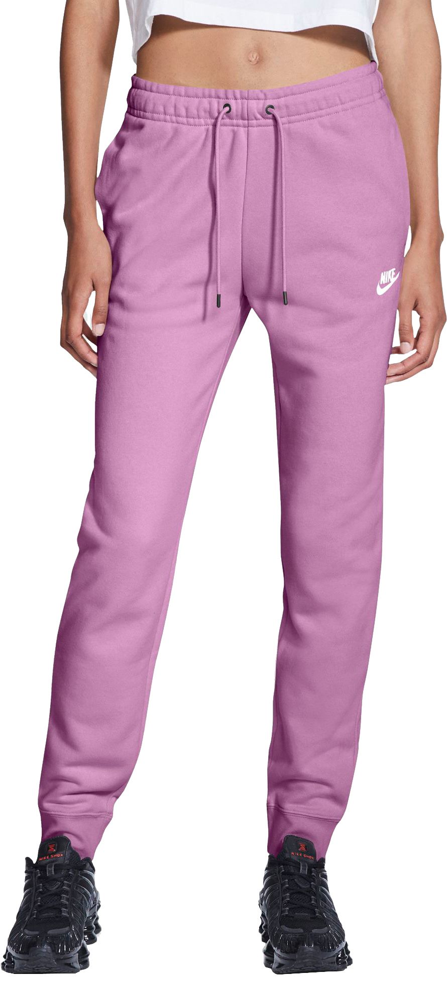 nike women's sportswear essential fleece pants