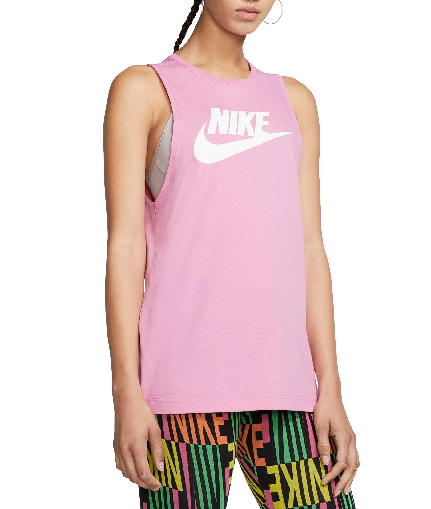 pink nike tank top