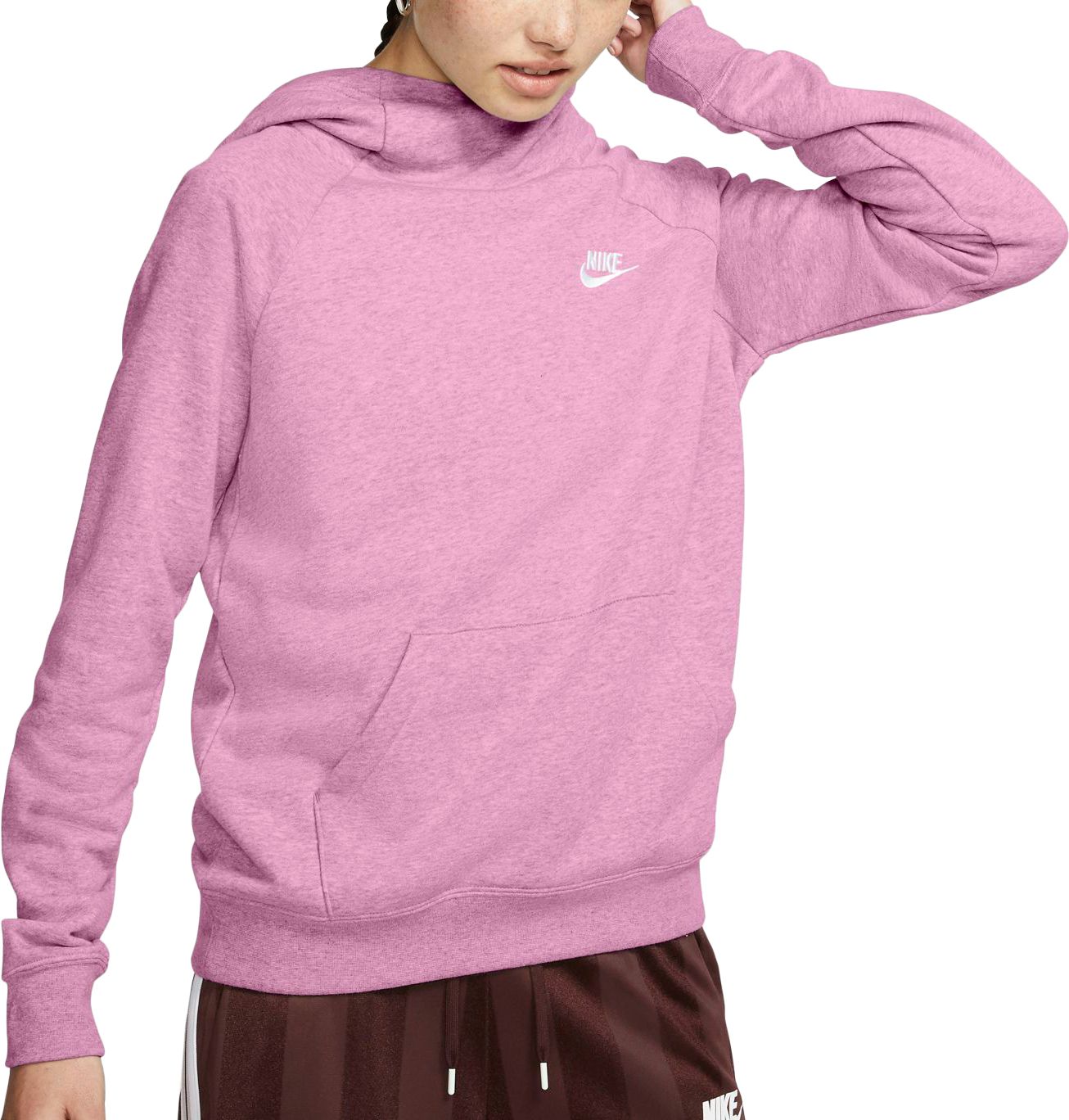 funnel neck fleece pullover