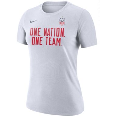 sorry, Nike Women's USA Soccer 4-Star One Nation One Team White T-Shirt is currently out of stock