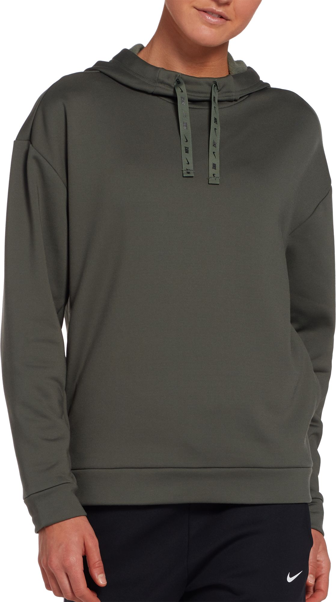 women's nike therma graphic fleece training top